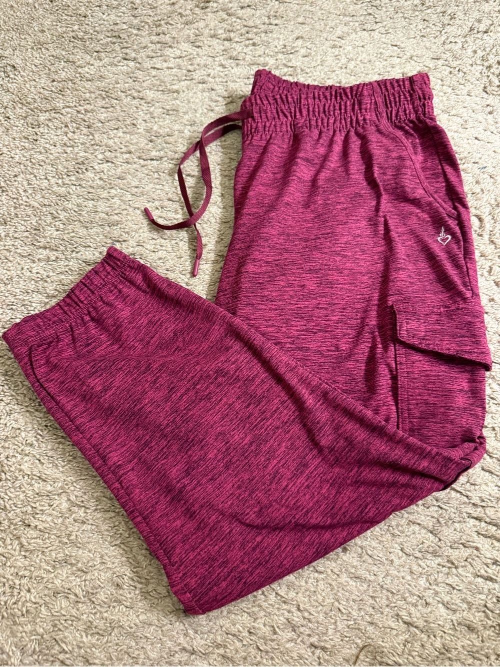 Torrid Pink Super Soft Performance Jersey Cargo Pocket Active Jogger - size 1